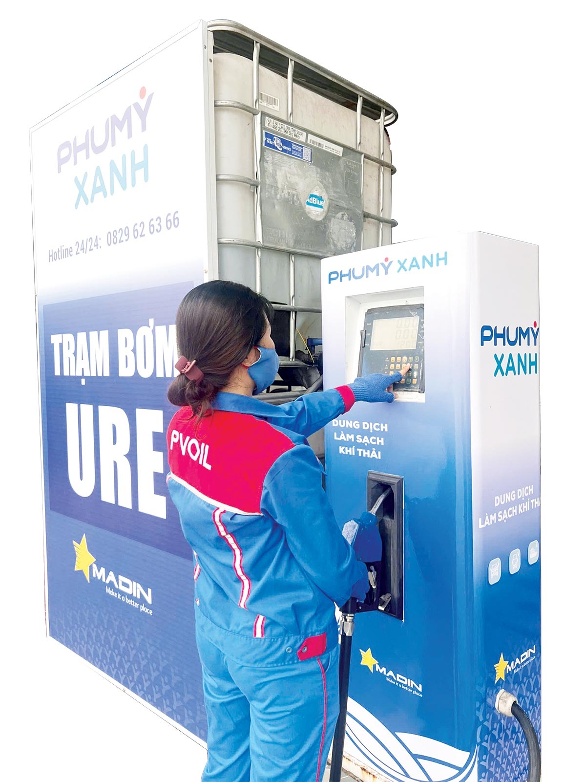 PVFCCo - Phú Mỹ đã đưa sản phẩm DEF Phú Mỹ Xanh ra thị trường và phát triển kênh phân phối qua hệ thống cửa hàng xăng dầu của PVOIL