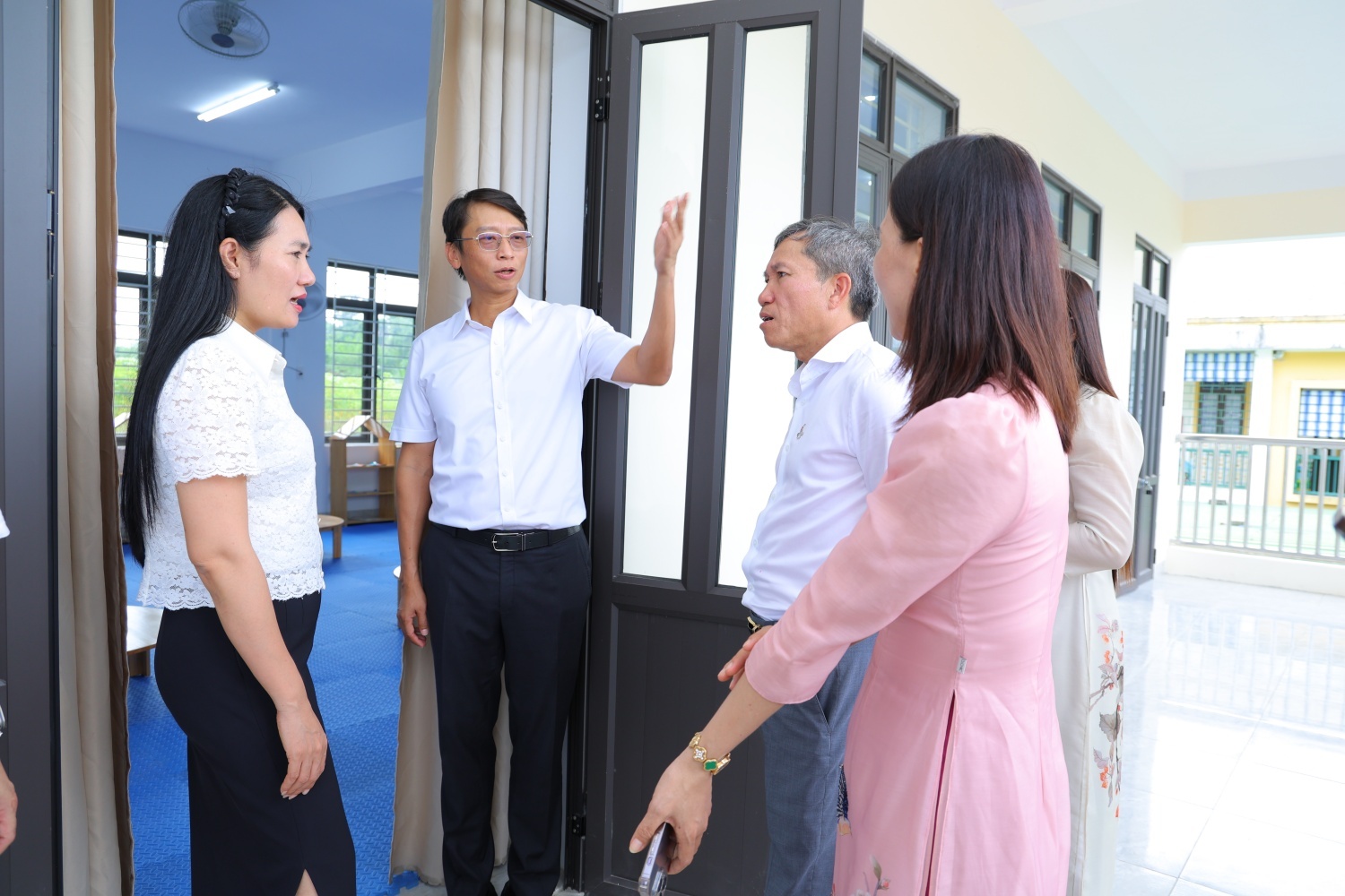 Lãnh đạo tỉnh Hà Tĩnh, PETROVIETNAM và PVEP kiểm tra cơ sở vật chất tại Trường Mầm non Thượng Đức (tỉnh Hà Tĩnh)