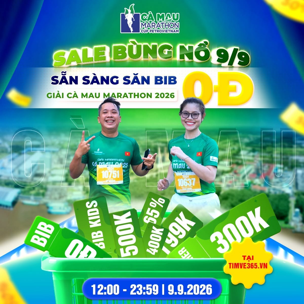 Chương trình “Ngày Vàng 9.9” diễn ra duy nhất trong ngày 9/9/2026, từ 12h00 đến 23h59.