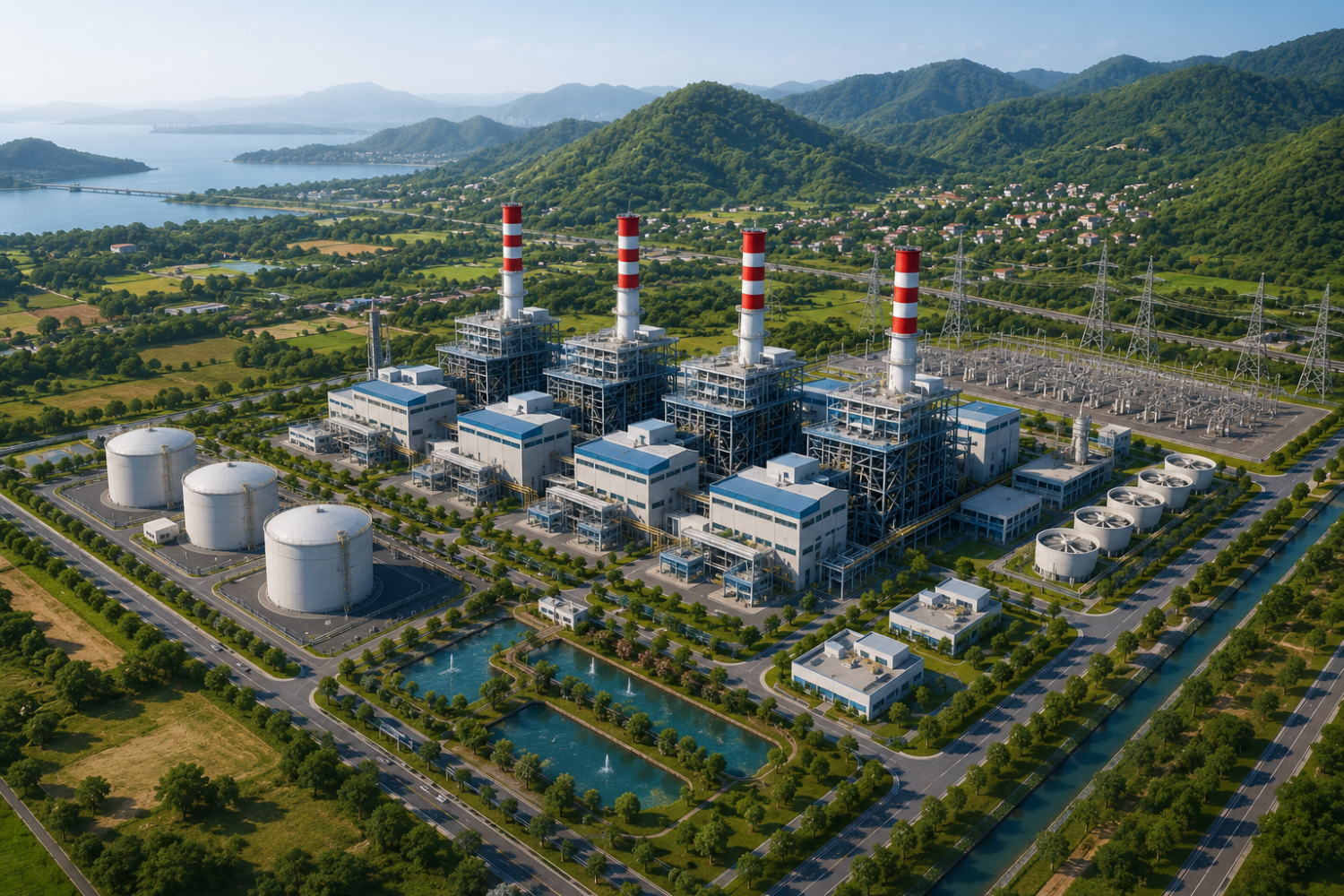 Minh họa Dự án Nhà máy điện khí LNG Hòa Ninh.
