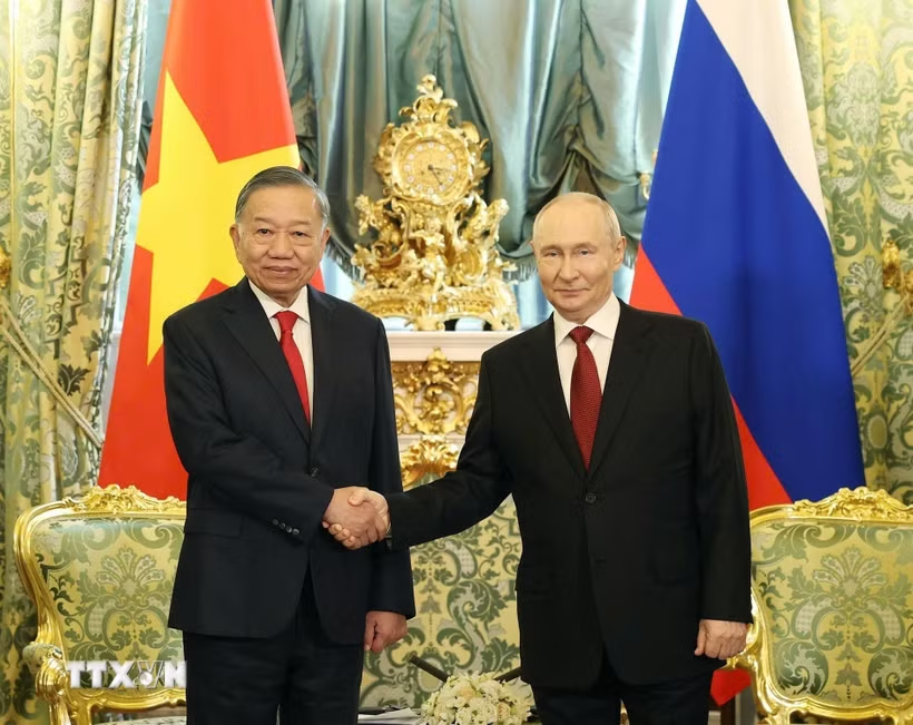 General Secretary and State President To Lam and President of the Russian Federation Vladimir Putin – Photo: VNA