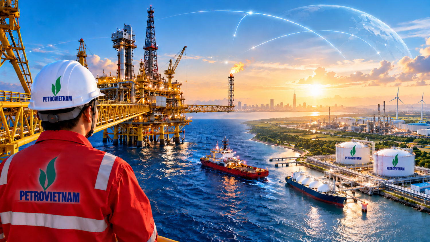 PETROVIETNAM có lợi thế về quy mô tài sản, nguồn vốn, hạ tầng, nhân lực và kinh nghiệm triển khai những dự án dầu khí, năng lượng phức tạp. (Ảnh minh họa)