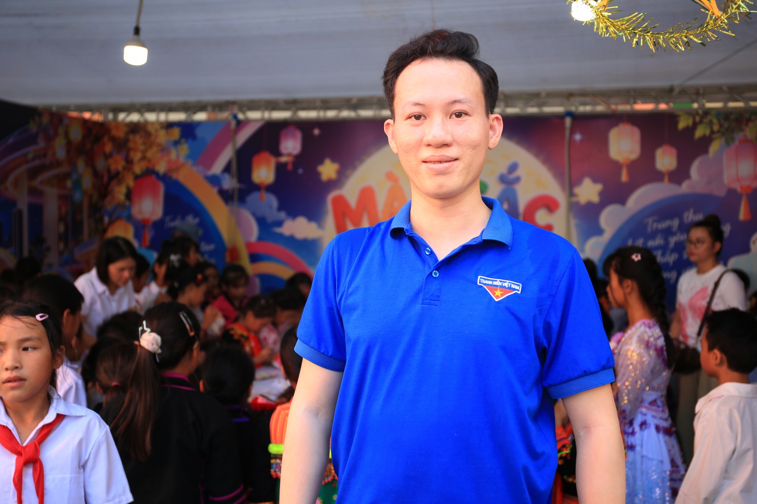 Bí thư Đoàn Thanh niên VNPOLY Bùi Mạnh Hùng hào hứng tham gia chương trình