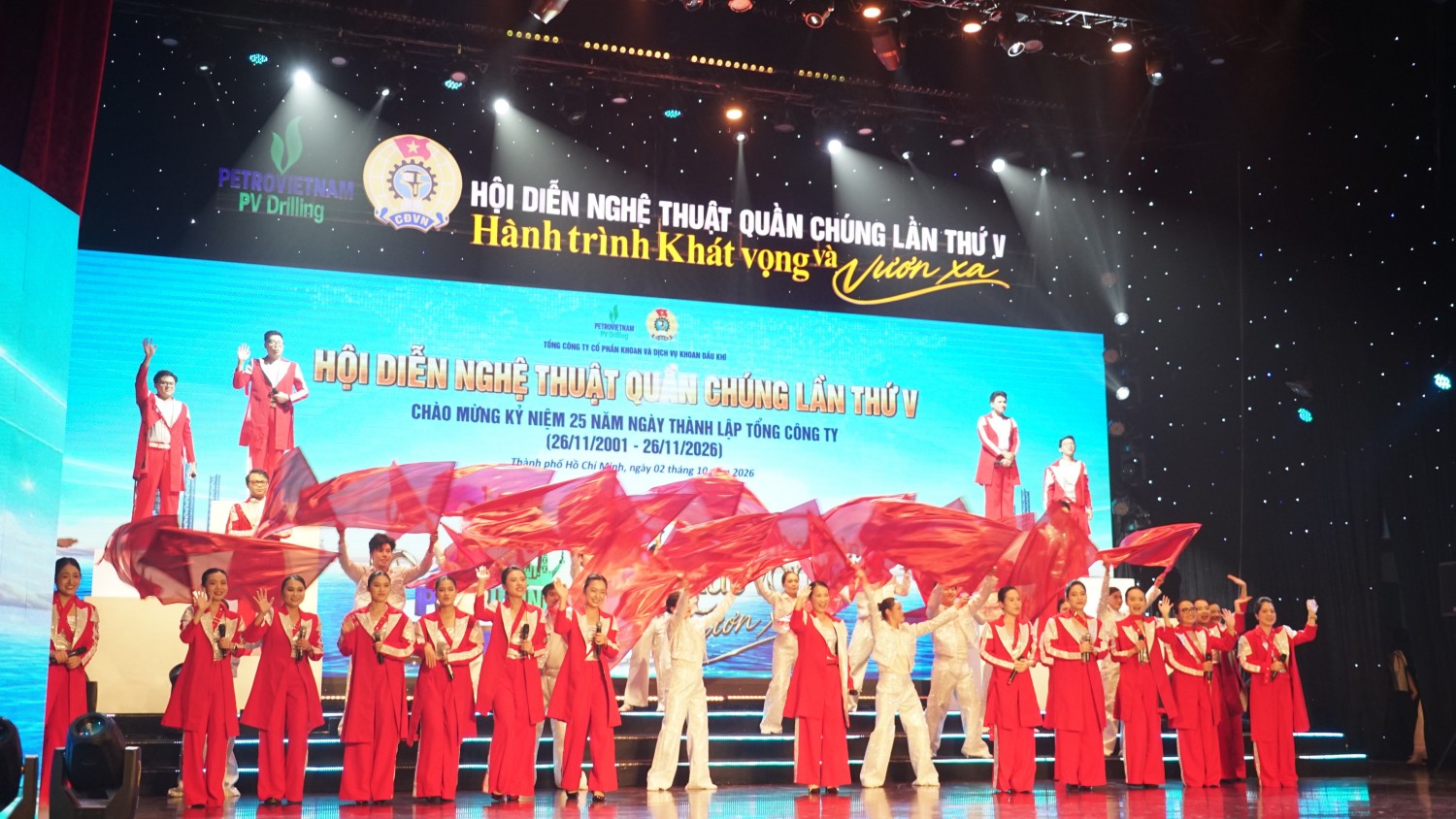 Hội diễn Nghệ thuật quần chúng lần thứ V góp thêm một dấu ấn sinh động trong đời sống văn hóa tinh thần của người PV Drilling.