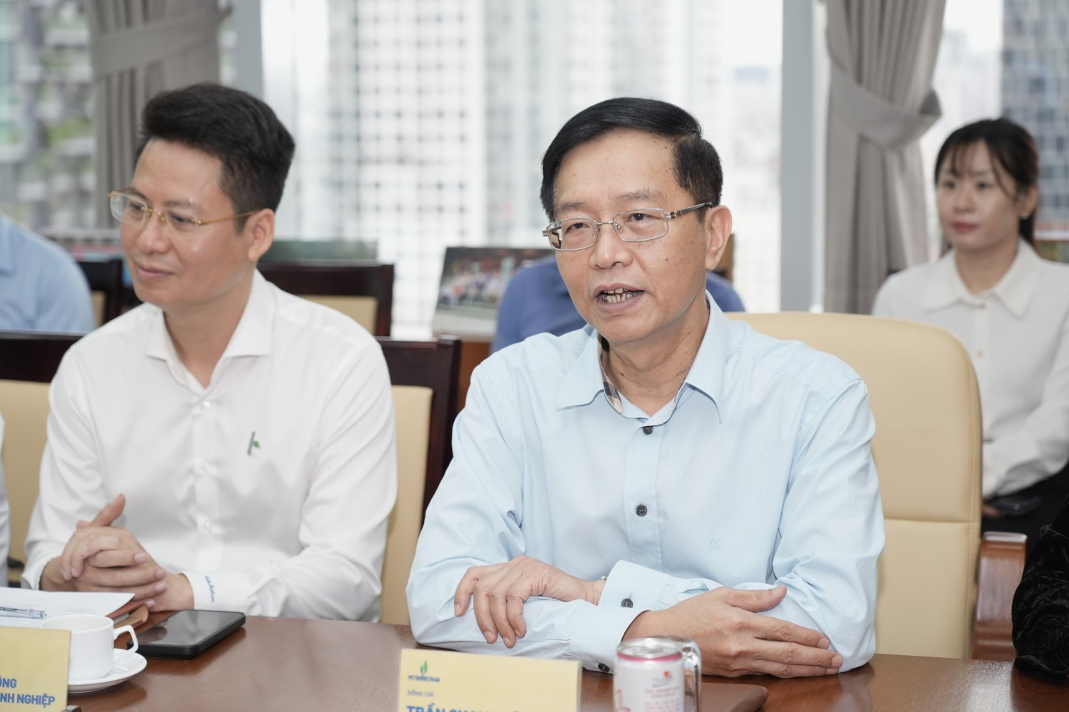 Ông Trần Quang Dũng, Phó Bí thư Thường trực Đảng ủy PETROVIETNAM phát biểu tại buổi làm việc