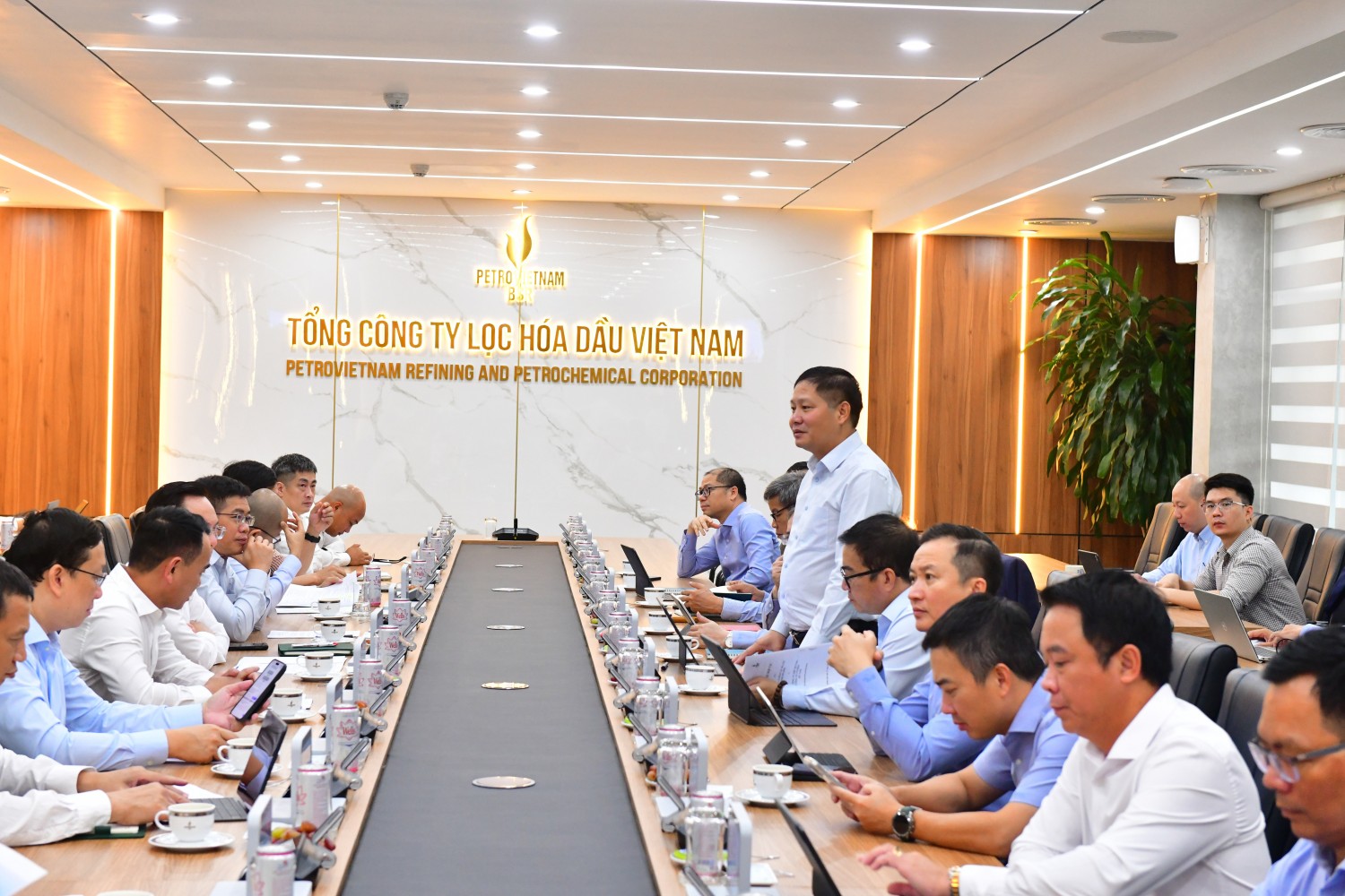 Chủ tịch HĐQT BSR Bùi Ngọc Dương đề nghị BSR và PV GAS tiếp tục mở rộng hợp tác trên cơ sở những kết quả đã đạt được, đồng thời bổ sung các nội dung mới nhằm phát huy thế mạnh của mỗi bên.