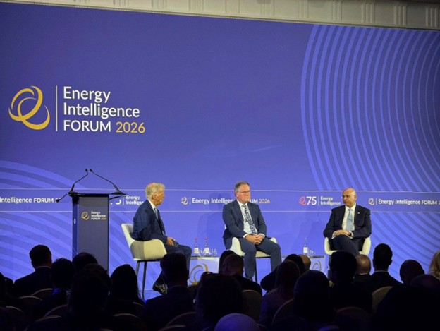 Overview of a panel discussion at the Energy Intelligence Forum 2026.