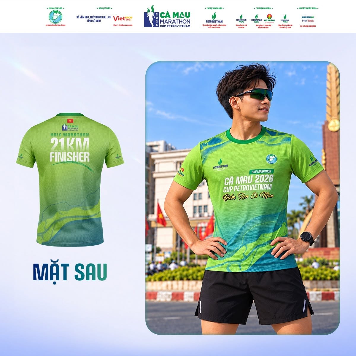 Áo hoàn thành cự ly 21 km ghi dấu nỗ lực của các vận động viên chinh phục hành trình bán marathon. Với mỗi runner, việc hoàn thành cự ly không chỉ là kết quả thi đấu mà còn là thành quả của quá trình tập luyện và chuẩn bị.