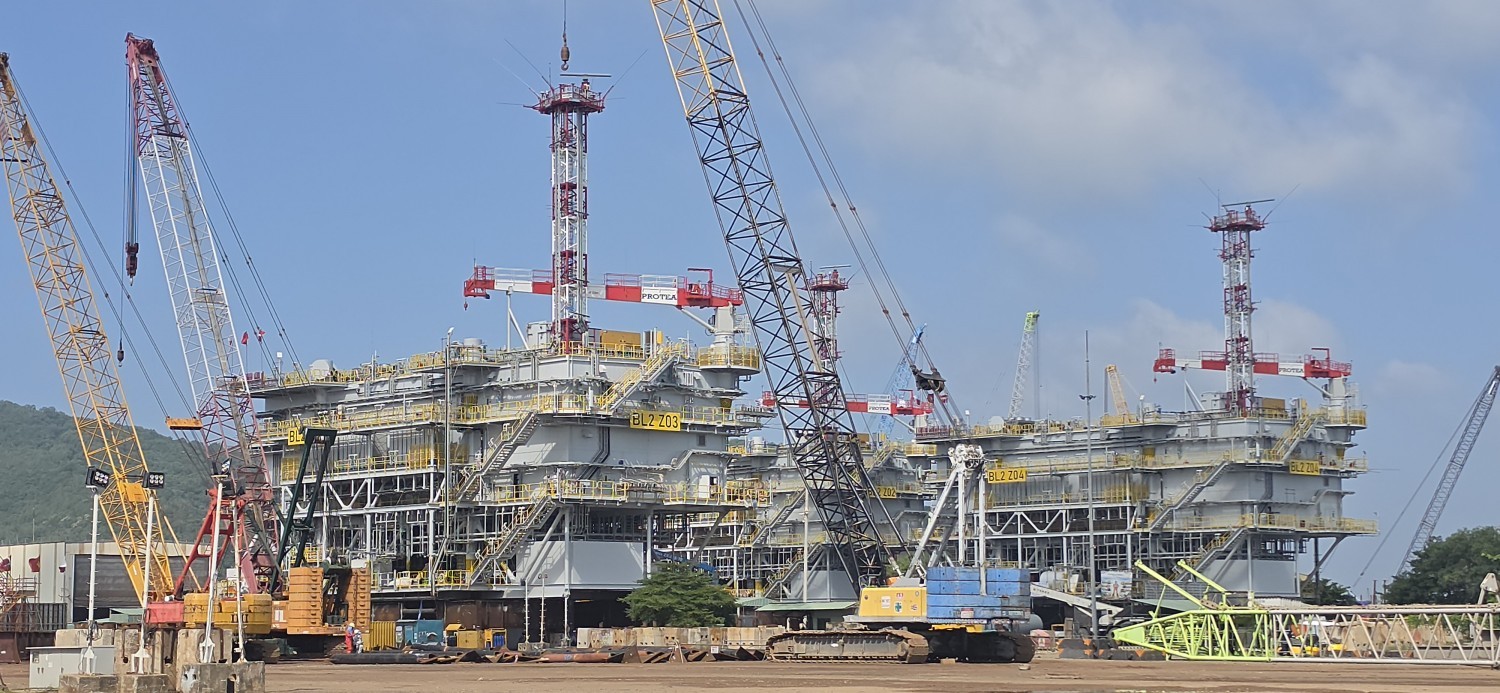 PTSC từng bước phát triển từ nhà cung cấp dịch vụ chuyên biệt thành doanh nghiệp có năng lực tổng thầu, tham gia các dự án EPC, EPCI và EPCIC quy mô lớn (Ảnh: Công trường dự án Baltica 2 tại bãi chế tạo PTSC M&C)