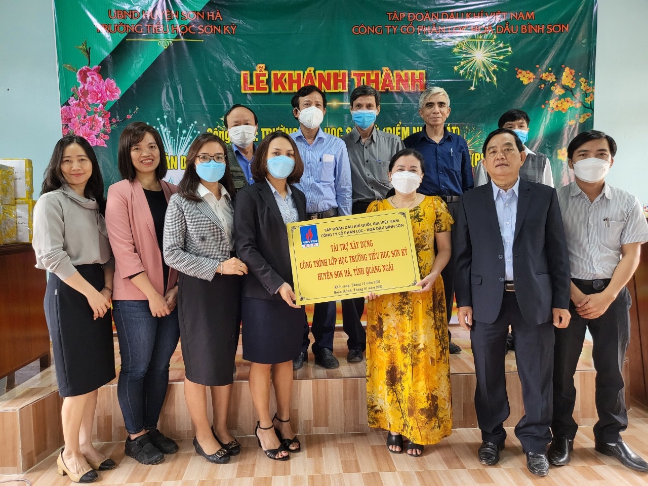 BSR tài trợ xây dựng nhà lớp học Trường Tiểu học Sơn Kỳ (tỉnh Quảng Ngãi)”
