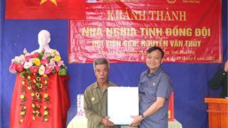 Hội CCB Tập đoàn trao nhà “Nghĩa tình đồng đội” tại Hạ Hòa, Phú Thọ