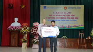 Petrovietnam/PV GAS khánh thành Nhà văn hóa giáo dục cộng đồng xã Hợp Hưng, huyện Vụ Bản, tỉnh Nam Định