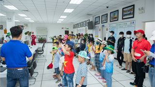 PVCFC tổ chức chương trình tham quan Nhà máy Đạm Cà Mau cho con em cán bộ nhân viên