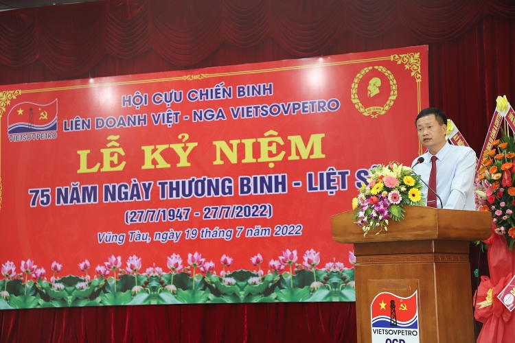 Vietsovpetro tổ chức Lễ kỷ niệm 75 năm ngày Thương binh – Liệt sĩ