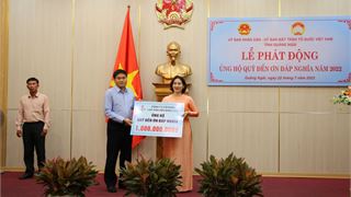 BSR ủng hộ 1 tỷ đồng Quỹ Đền ơn đáp nghĩa tỉnh Quảng Ngãi