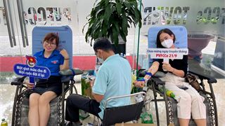 Hiến máu nhân đạo – Hoạt động ý nghĩa nhân ngày truyền thống của PVFCCo