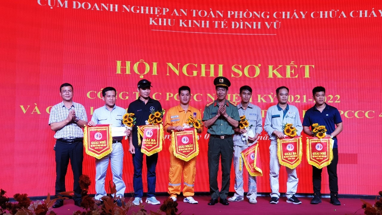 KHP nhận 3 giải Nhất tại Hội thi PCCC Cụm Doanh nghiệp Đình Vũ”