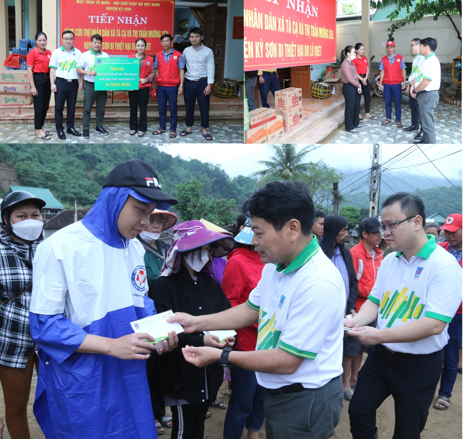 PVFCCo chia sẻ với đồng bào vùng lũ Kỳ Sơn, Nghệ An PVFCCo chia sẻ với đồng bào vùng lũ Kỳ Sơn, Nghệ An