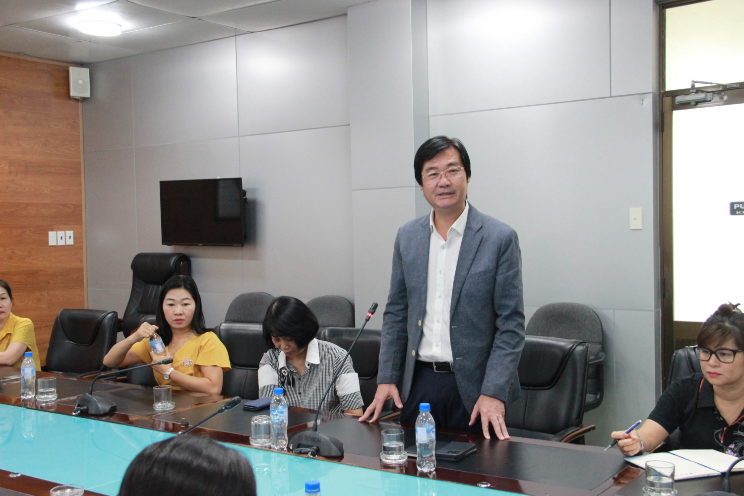 undefined Phó Chủ tịch CĐ DKVN Nguyễn Mạnh Kha phát biểu tại buổi làm việc