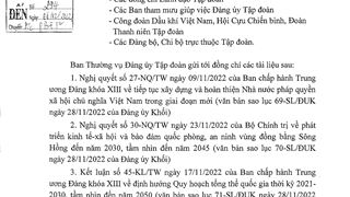 Quán triệt, triển khai các văn bản của Trung ương