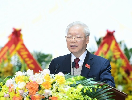 Tổng Bí thư Nguyễn Phú Trọng phát biểu tại phiên khai mạc Đại hội đại biểu toàn quốc Hội Cựu chiến binh Việt Nam lần thứ VII Tổng Bí thư Nguyễn Phú Trọng phát biểu tại phiên khai mạc Đại hội đại biểu toàn quốc Hội Cựu chiến binh Việt Nam lần thứ VII