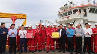 CĐ DKVN, Công đoàn PV Drilling thăm chúc tết Cảnh sát biển Vùng 3 và Trung tâm NASOS