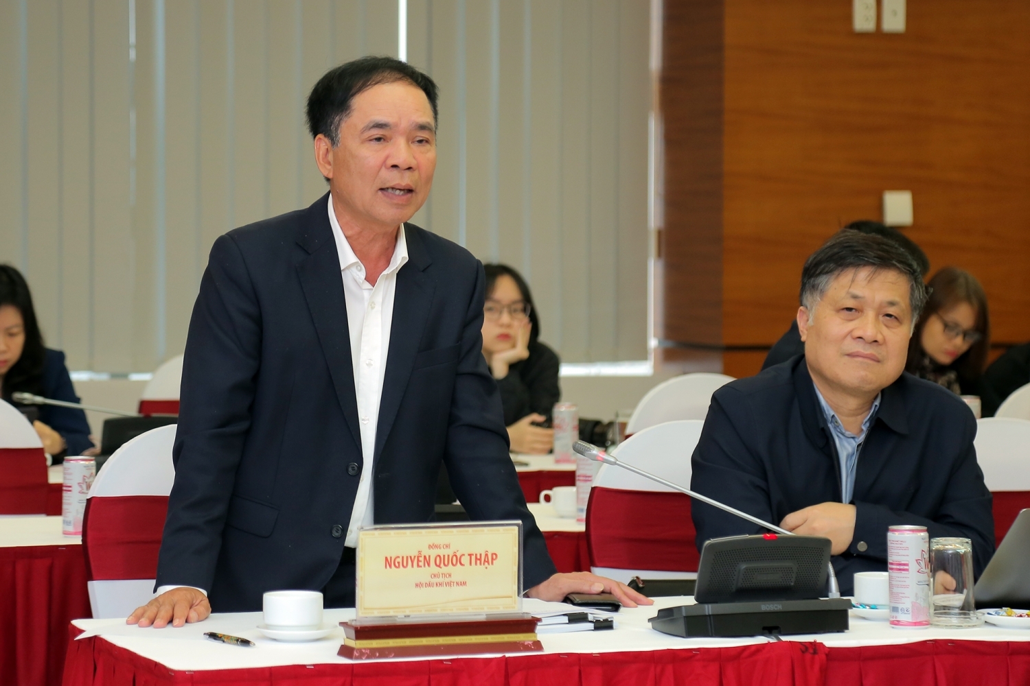 TS Nguyễn Quốc Thập - Chủ tịch Hội DKVN phát biểu tại Hội thảo