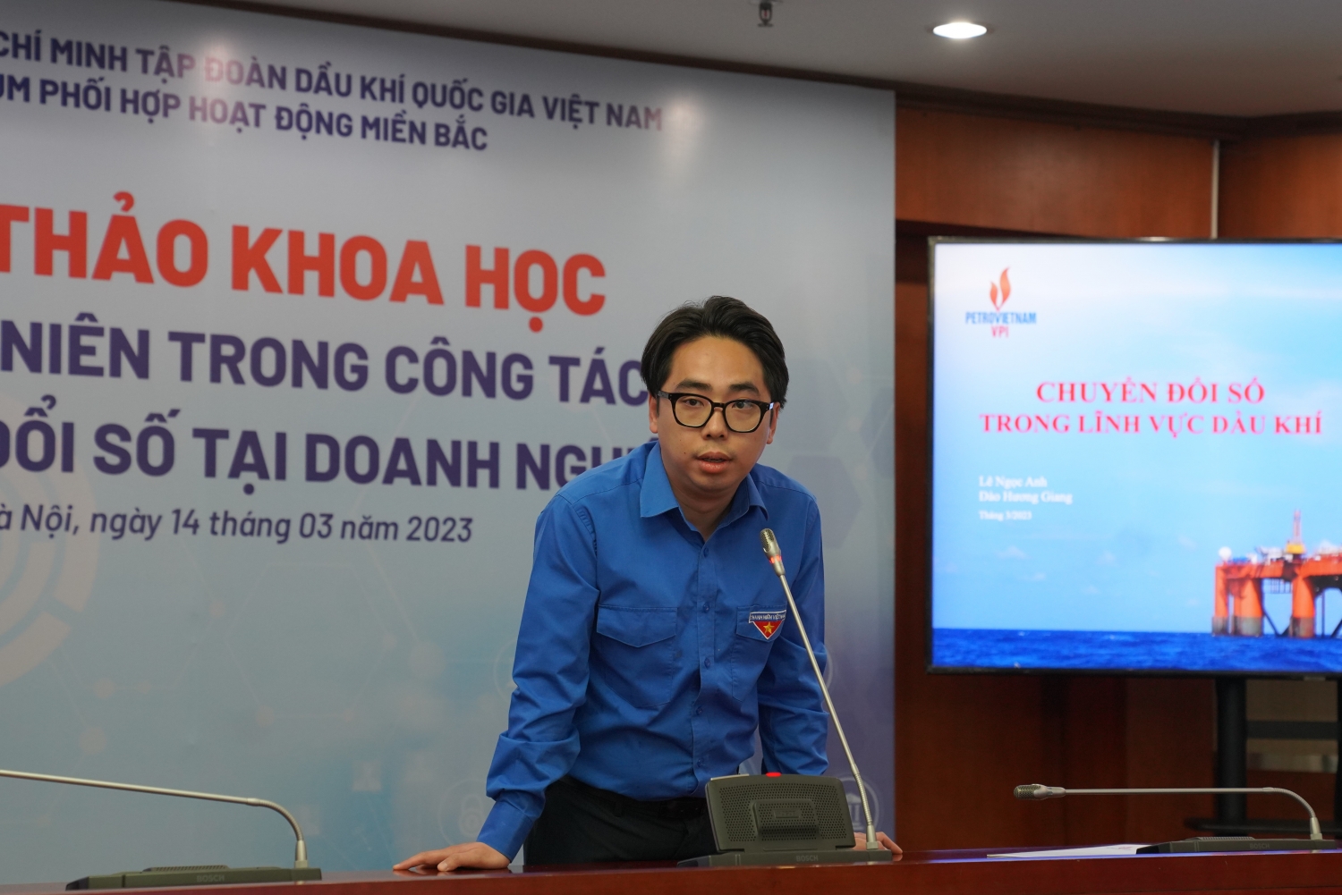 Hội thảo khoa học thanh niên trong công tác chuyển đổi số tại doanh nghiệp Thanh niên Petrovietnam trong công tác chuyển đổi số tại doanh nghiệp
