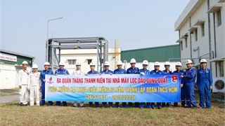 Ra quân Tháng Thanh niên tại NMLD Dung Quất