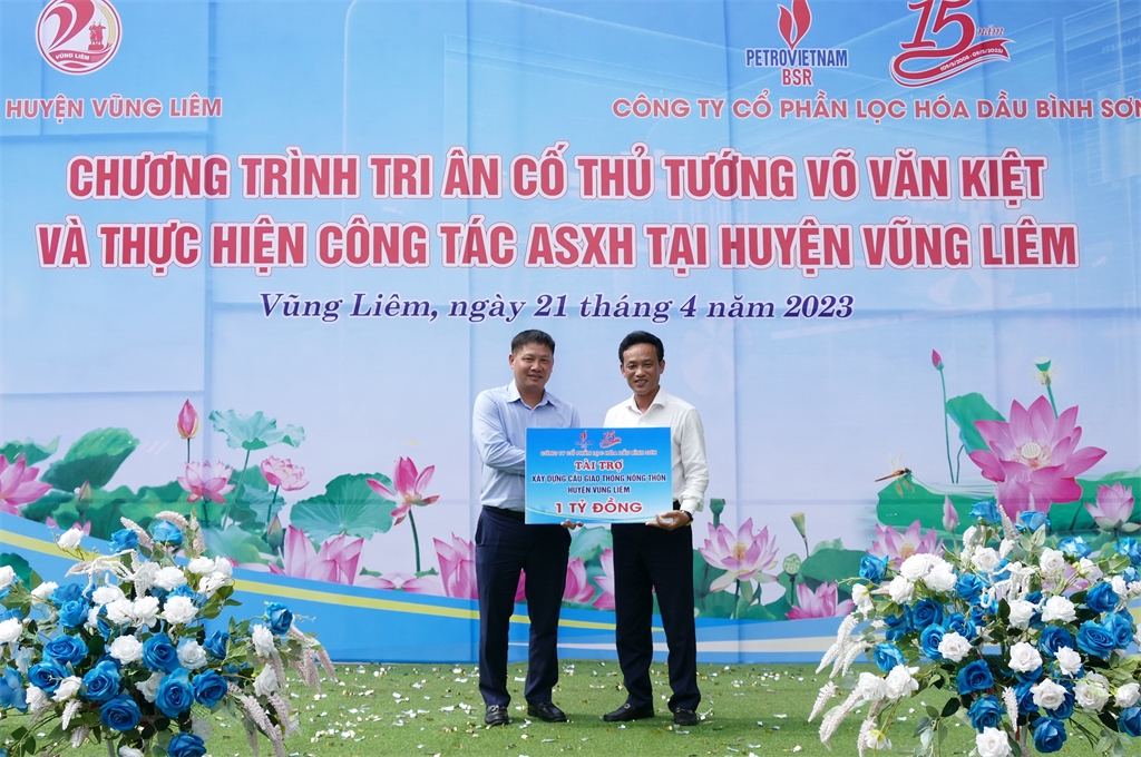 BSR tổ chức chương trình tri ân cố Thủ tướng Võ Văn Kiệt và thực hiện công tác ASXH tại tỉnh Vĩnh Long BSR tổ chức chương trình tri ân cố Thủ tướng Võ Văn Kiệt và thực hiện công tác ASXH tại tỉnh Vĩnh Long