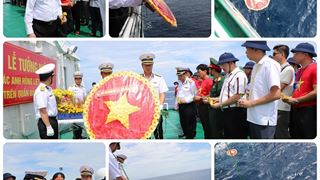 Kỳ 2: Xúc động lễ tưởng niệm các Anh hùng liệt sĩ hy sinh vì sự nghiệp bảo vệ chủ quyền biển đảo Trường Sa