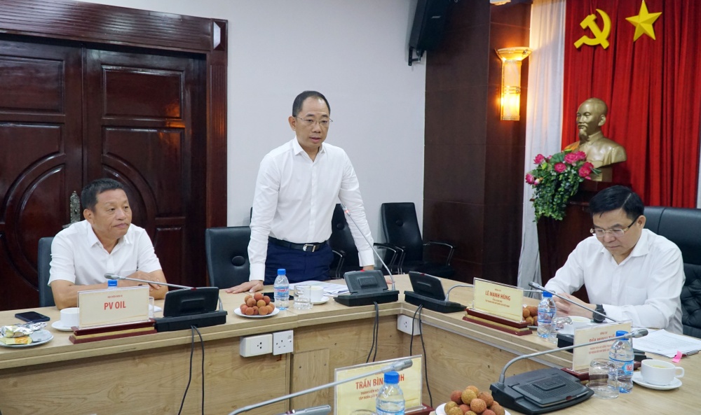 Chủ tịch HĐQT PVOIL Cao Hoài Dương báo cáo