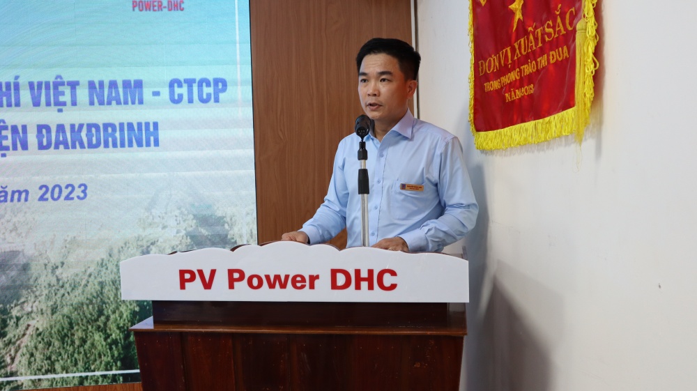 Chủ tịch HĐQT PV Power Hoàng Văn Quang đến thăm và làm việc tại thuỷ điện Đakđrinh