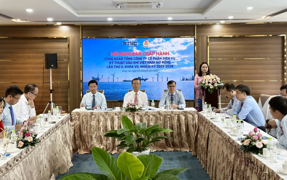 Công đoàn PTSC tổ chức hội nghị Ban chấp hành mở rộng lần thứ II, khóa VIII, nhiệm kỳ 2023-2028 Công đoàn PTSC tổ chức hội nghị Ban chấp hành mở rộng lần thứ II, khóa VIII, nhiệm kỳ 2023-2028