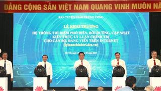 Triển khai Đề án thí điểm phổ biến, bồi dưỡng, cập nhật kiến thức lý luận chính trị cho cán bộ, đảng viên trên Internet