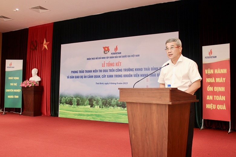 Tổng kết phong trào thanh niên thi đua trên công trường Nhà máy Nhiệt điện Thái Bình 2 Phong trào thanh niên thi đua trên công trường góp phần làm hồi sinh NMNĐ Thái Bình 2