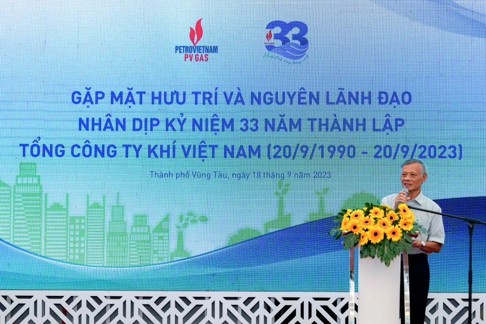 Ông Trần Văn Tâm, nguyên Chủ tịch Công đoàn, Trưởng Ban liên lạc hưu trí PV GAS gửi lời cảm ơn sâu sắc đến toàn thể Ban lãnh đạo đã quan tâm, chăm sóc, tạo điều kiện thuận lợi cho Ban liên lạc hưu trí hoạt động hiệu quả