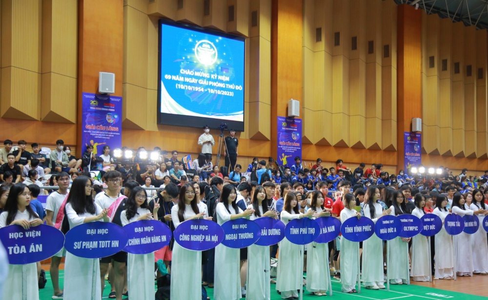 Petrovietnam đồng hành cùng Giải Cầu lông học sinh – sinh viên Hà Nội tranh cúp báo Tuổi trẻ Thủ đô lần thứ X