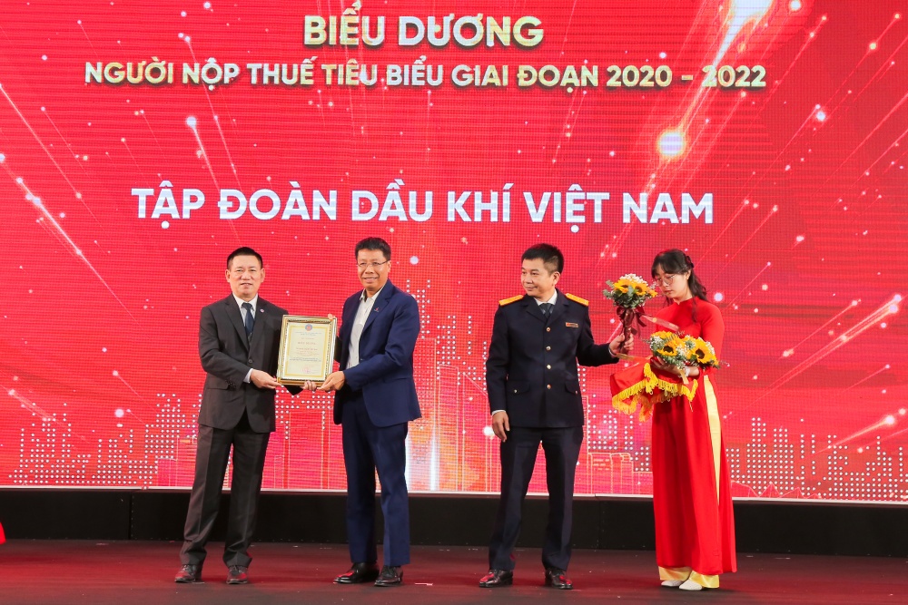 Petrovietnam được vinh danh đơn vị nộp thuế tiêu biểu giai đoạn 2020 - 2022