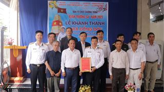 CLB Dầu khí Trường Sa bàn giao Nhà đồng đội trong Chương trình Xuân Trường Sa năm 2023