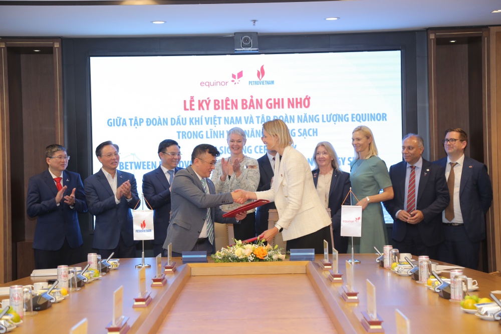 Petrovietnam và Equinor thúc đẩy hợp tác trong lĩnh vực năng lượng sạch