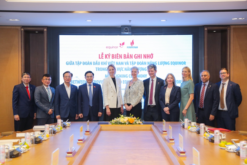 Petrovietnam và Equinor thúc đẩy hợp tác trong lĩnh vực năng lượng sạch