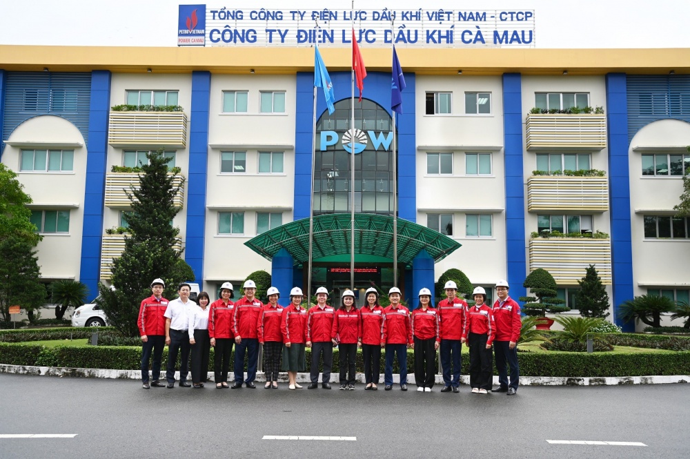 Công đoàn Dầu khí Việt Nam làm việc tại Nhà máy điện Cà Mau 1&2