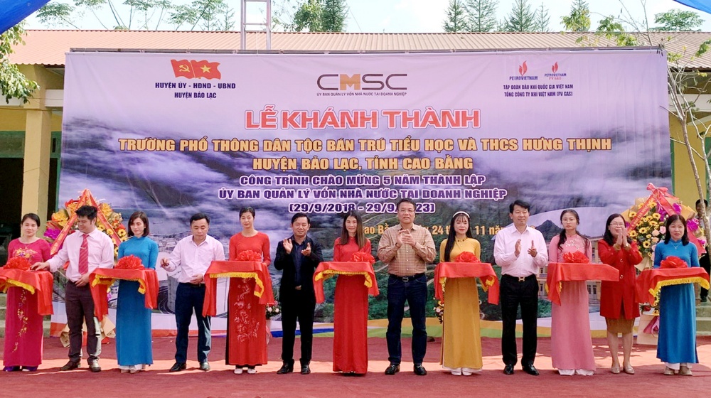 PV GAS tài trợ 5 tỷ đồng xây dựng trường Phổ thông dân tộc bán trú Tiểu học và THCS Hưng Thịnh, huyện Bảo Lạc, tỉnh Cao Bằng”