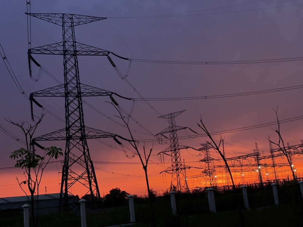 03-NVC-AD-0003: Hoàng hôn trên trạm điện Sông Hậu 1. 03-NVC-AD-0003: Hoàng hôn trên trạm điện Sông Hậu 1.