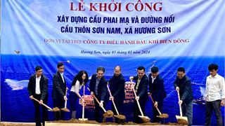 BIENDONG POC tài trợ xây dựng cầu, đường dân sinh tại Hà Giang