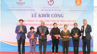 Petrovietnam chung tay tu bổ, tôn tạo Di tích lịch sử Quốc gia Địa điểm Trường dạy làm báo Huỳnh Thúc Kháng