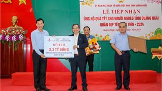 BSR hỗ trợ 3,3 tỷ đồng trao quà Tết cho người nghèo tỉnh Quảng Ngãi