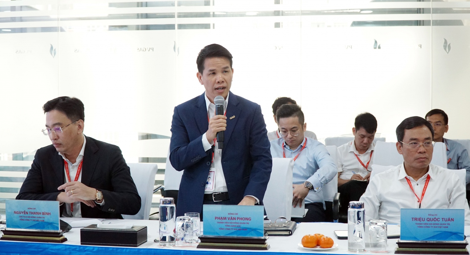 Tổng Giám đốc PV GAS Phạm Văn Phong báo cáo