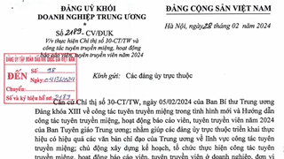 Công văn số 2189 thực hiện Chỉ thị số 30-CT/TW và công tác tuyên truyền miệng, hoạt động báo cáo viên tuyên truyền iên năm 2024